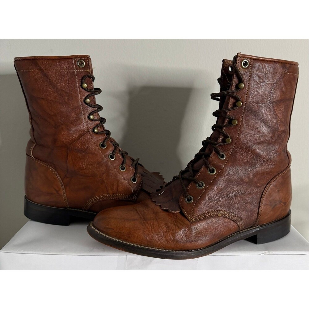 Justin combat Last  Leather Women’s Size 7 C